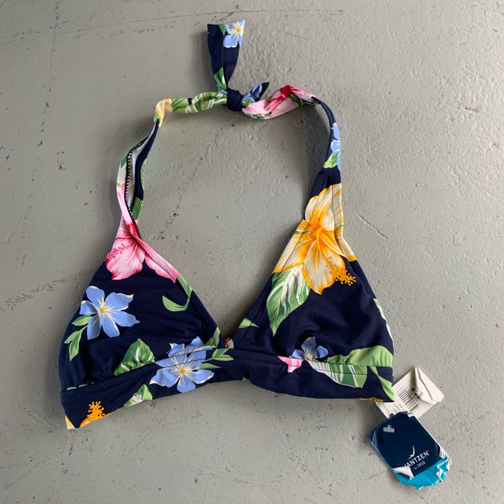 Jantzen floral print bikini top
